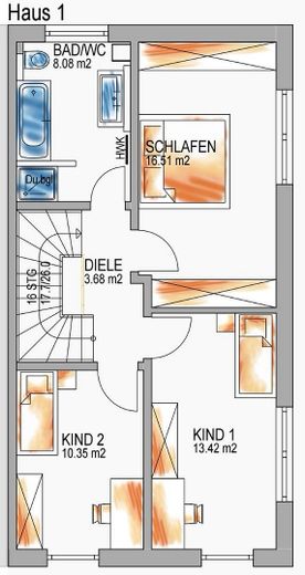 Reihenendhaus in Ellwangen – 1. Obergeschoss