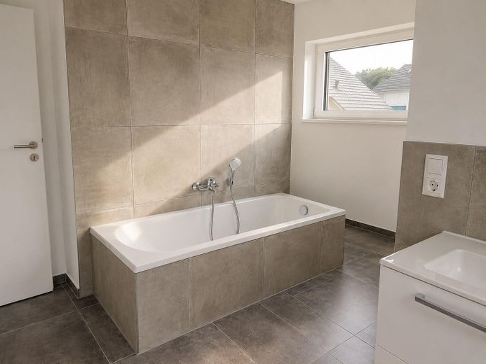 Moderna porzione di bifamiliare di alta qualità con giardino a Sinzig-Franken – Badezimmer