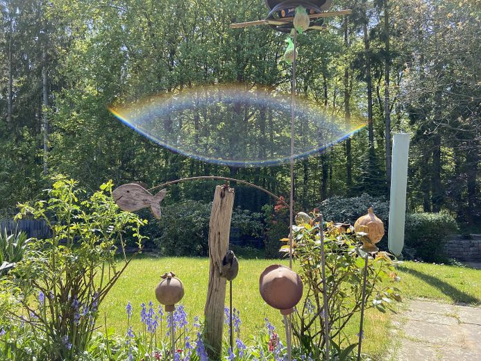 Garten und Waldblick