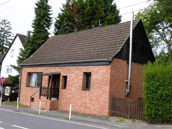 Seitenansicht des Hauses