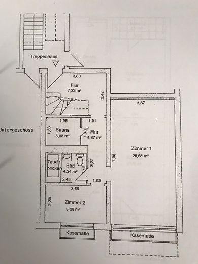 Blankenese: Moderne, ruhige 5 Zi EG/ST Whg inkl.2 Zi, Sauna, Duschbad im Souterrain – Souterrain