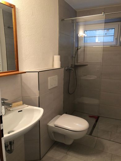 Casa atractiva con 6,5 habitaciones y cocina equipada en Fridingen – Badezimmer UG