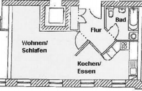 Großzügige 1-Zimmer mit Wannenbad, EBK, offener Küche und Aufzug! – glauch15