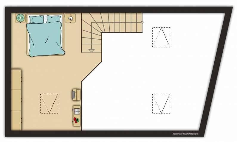 Vollvermietetes Gebäude - DHH als Eigennutz möglich - mit Nebengebäude und neuer Garage – OG App, Empore