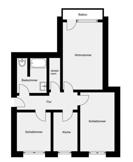 Twoje pomysły. Twój dom. 78 m² z loggią w pobliżu centrum Bad Homburg – vormaliger Grundriss/ Wohnung