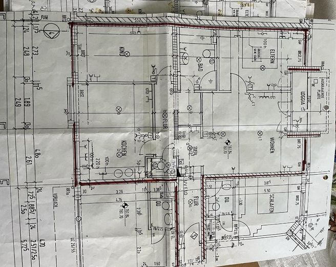 Grundriss der Wohnung