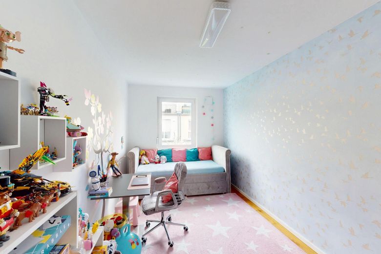 Modernes Reihenmittelhaus mit Garten und Dachterrasse in Berlin-Lichtenrade – Kinderzimmer OG