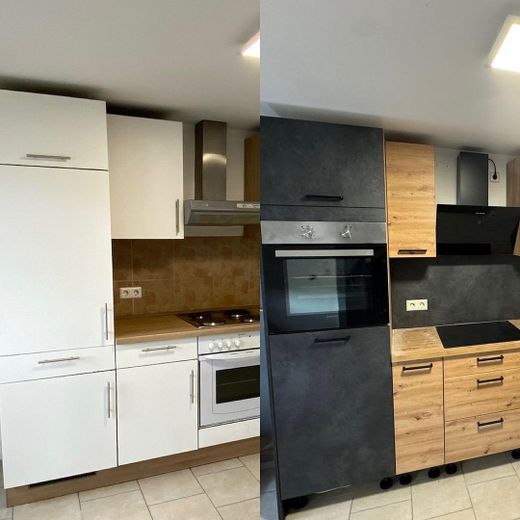 Sans commission : appartement central de 3 pièces au rez-de-chaussée à VS-Schwenningen – modernisé – Küche (neu)