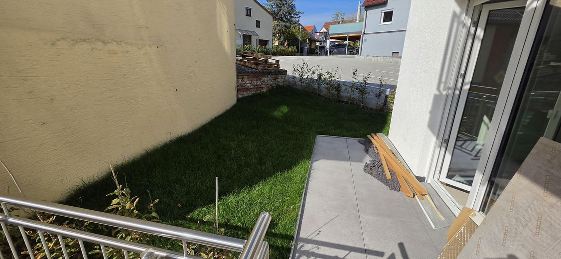 Ingersheim’de geniş, 4 odalı yeni daire – Terrasse und Garten