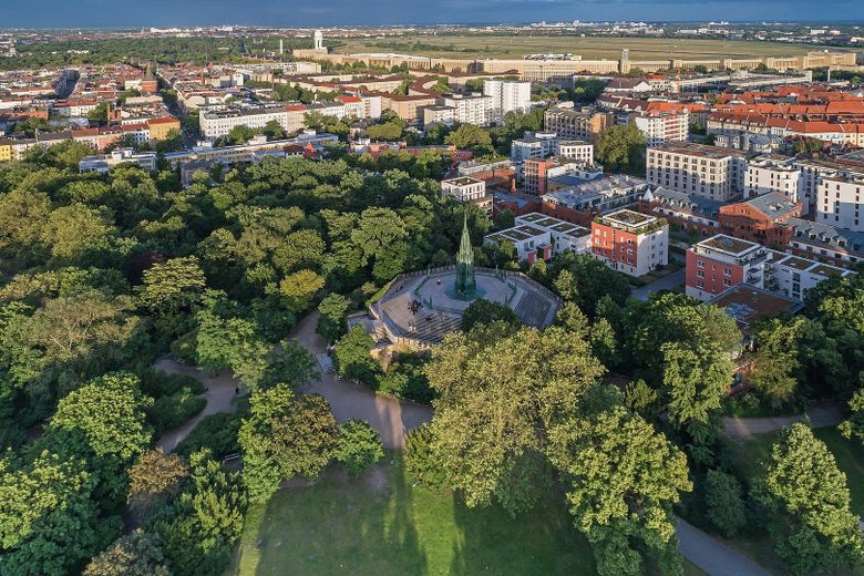 Luftbild Park und Quartier