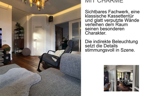 Stijlvol gerenoveerd appartement in een oud gebouw met balkon op het zuidwesten (provisievrij)
