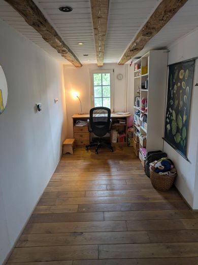 Fachwerkhaus mit Talblick - historisches Wohnen im Grünen bei Bielstein – Arbeitsecke im Flur 1. OG
