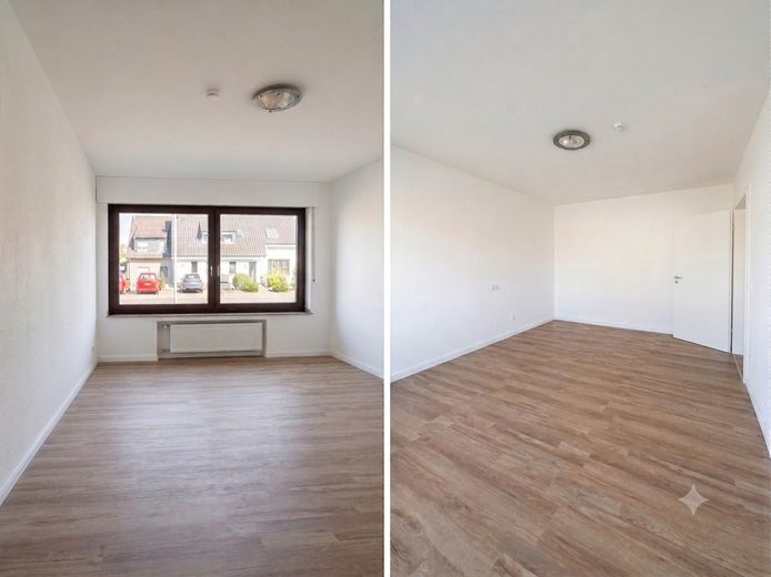 Großzügige 2-Zimmer-Erdgeschosswohnung mit eigener Terrasse, Garten & Garage in Duisburg-Baerl – Schlafzimmer 