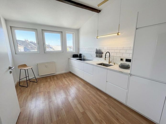 Schicke 2-Zimmer-Wohnung in Krefeld Inrath-Kliedbruch – Küche (Visualisierung)