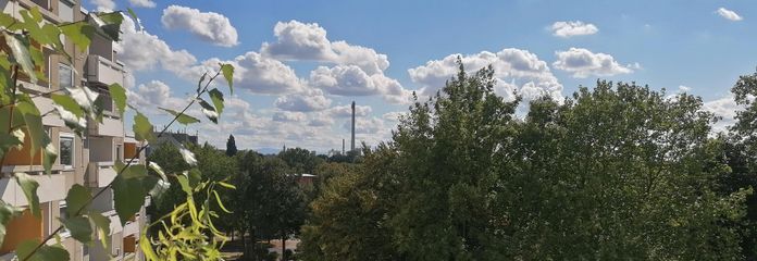 Blick vom Balkon Richtung Harz