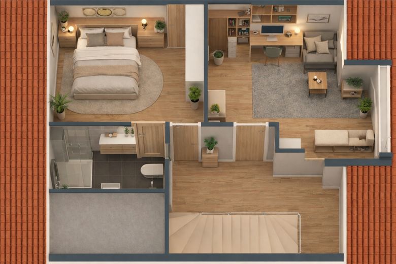 Libero e modernizzato con standard elevato – casa familiare nel popolare quartiere Augustinus di Neuss – Grundriss 2. OG