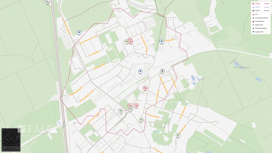 Extravagante Wohnung mit exklusivem Bad und Balkon sowie privatem Stellplatz und Einbauküche – Site plan (micro)