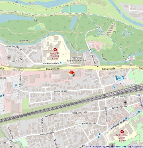 Einmalige Gelegenheit: Leuchtturm in Bad Oeynhausen zu vermieten! – Lageplan