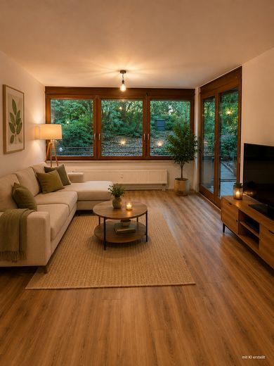 Wohnen wie im Grünen: Frisch renovierte 2-Zimmer-Wohnung (57m2) mit Terrasse & Gartennutzung – Foto 24
