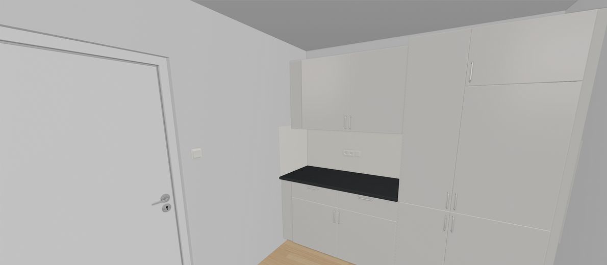 Küche (Ablage, Kühlschrank)