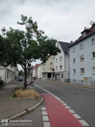 Immeuble collectif, 4 logements, 1 unité commerciale, Reutlingen, Tübinger Straße, prix à négocier – Hausansicht von Südosten