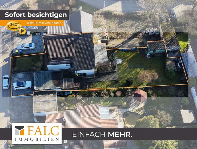 Halbes Haus, ganzes Glück, noch mehr Garten! FALC Immobilien Heilbronn – Titelbild