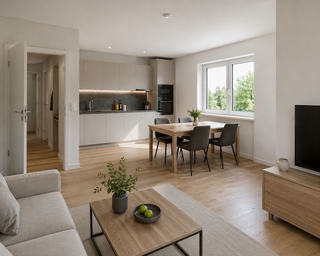Moderne 2-Zimmer Souterrainwohnung mit Terrasse – Foto 2