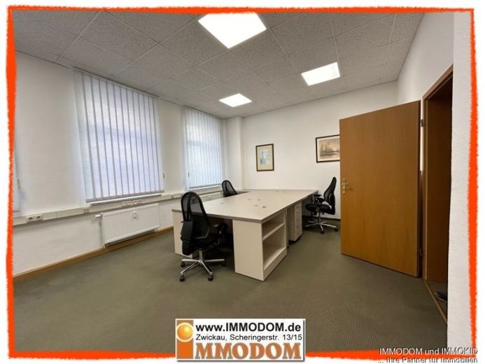 3-Zimmer-Büro mit Möblierung & Einbauküche in Zwickau, verkehrsgünstige Lage, zu vermieten! – Foto 1