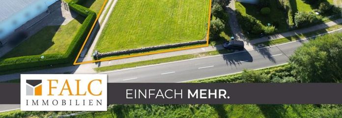 Baugrundstück mit genehmigten Bungalow-Projekt und Garage-Bauträgerfrei