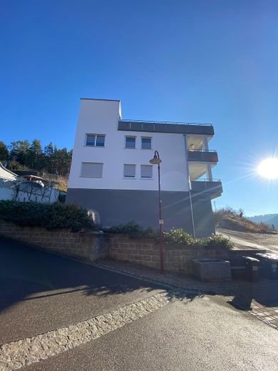 Neue Penthouse-Wohnung mit lichtdurchfluteten Räumen und einem Balkon mit tollem Ausblick – Außenansicht