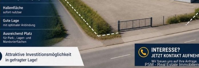 10393-Grundstück mit Hallenfläche und Zimmer mit vielseitigem Entwicklungspotenzial in Maintal