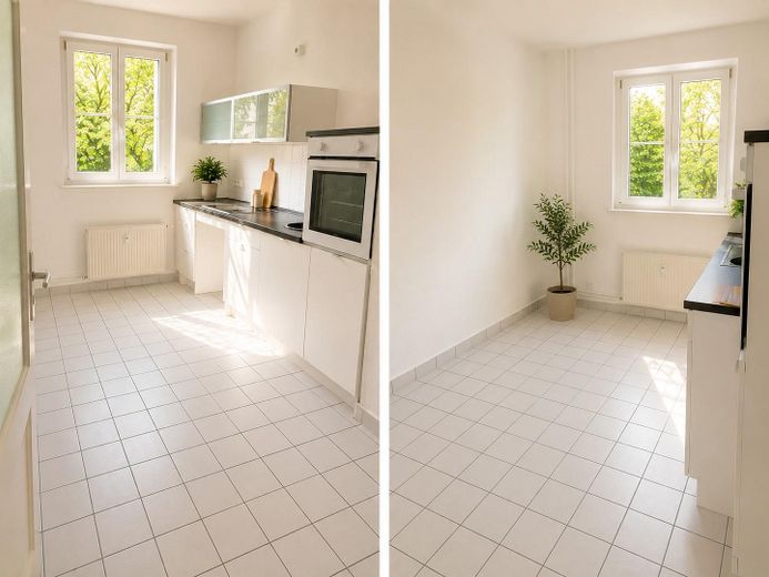 Herzlich Willkommen im Gertrudenhof! 1,5 Zimmer-Wohnung in Alt-Hohenschönhausen – Küche