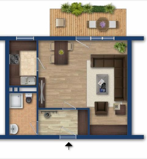 Modernisierte 1-Zimmer-Wohnung mit Balkon, Garage und neuer Einbauküche in Weil am Rhein – Foto 12