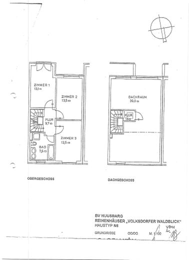 Grundriss: 1G und DG