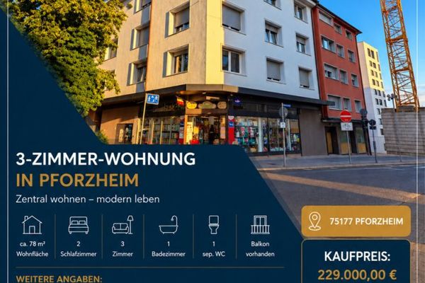Moderne 3 Zimmer Wohnung in zentraler lage