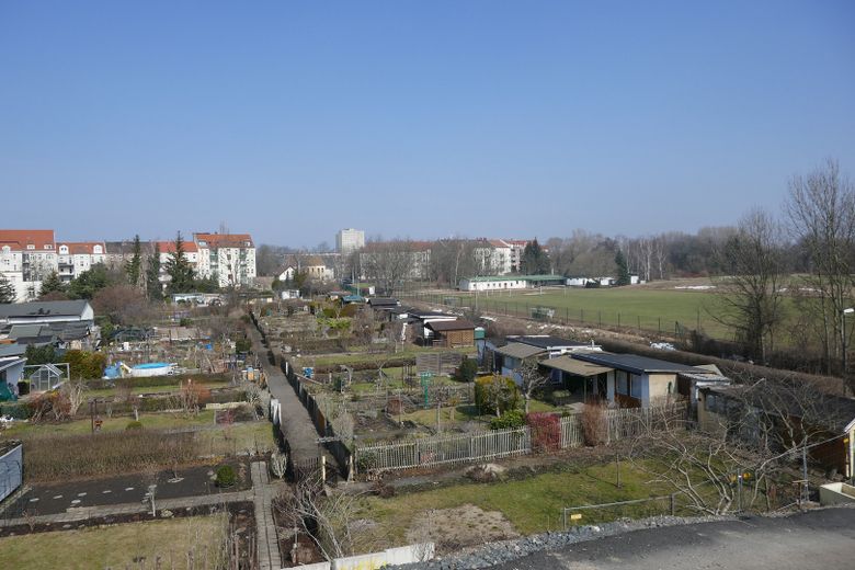 Gartenanlage hinter dem Haus