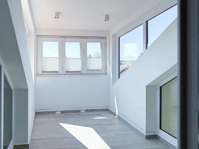 Loggia Blick nach Westen