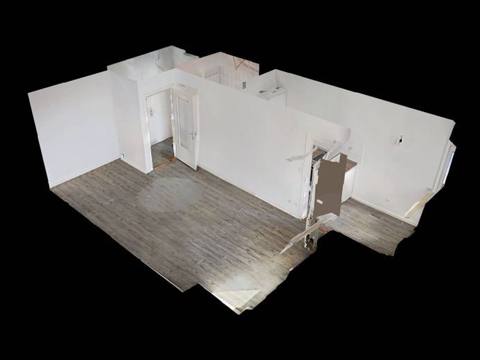 Bekârlar için konfor: BALKONLU, hazır mutfaklı ve bol ışık alan 1 odalı daire *2 SOĞUK KİRA ÜCRETSİZ* – 3D-Ansicht Grundriss