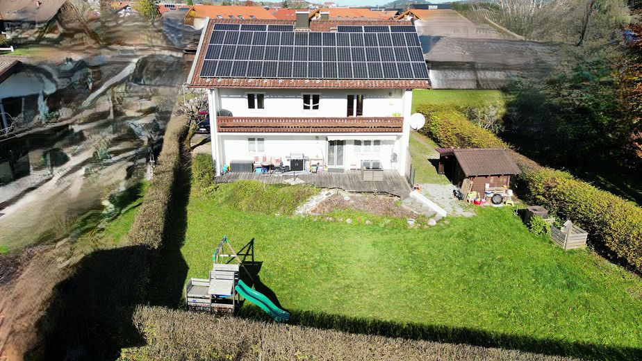 Ansicht mit Garten
