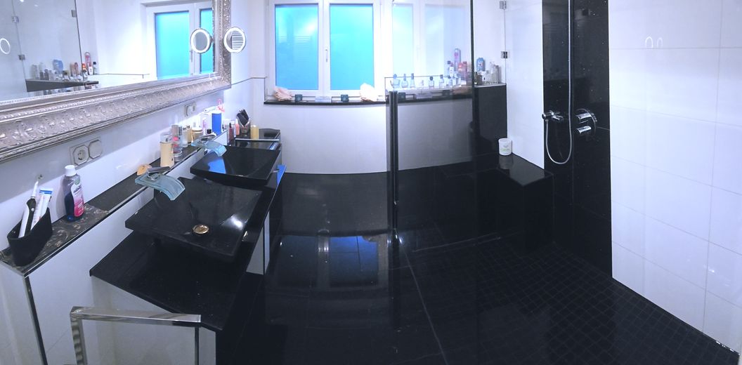 Gemauerte Sitzbank Granit