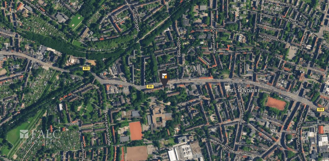 Ladenlokal mit Wintergarten und eigenem Grundstück – Lageplan (Mikro)