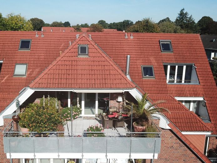 Drohnen-Foto auf Wohnung