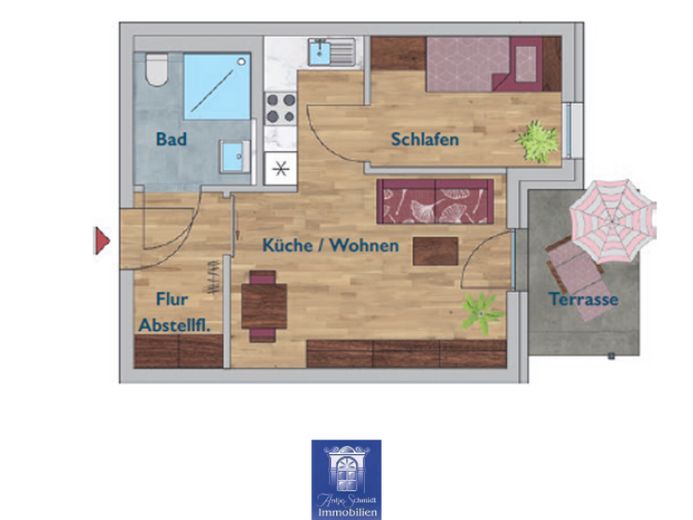 Heimelige Neubauwohnung im Erstbezug! EBK, Terrasse, Fußbodenheizung, Vinyl! – फोटो 1