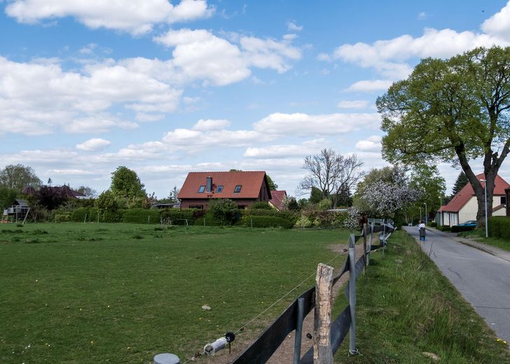 Grundstück Sicht von Blumenstr