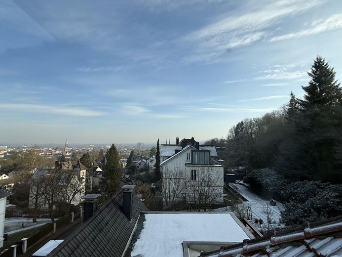 Blick aus dem Büro über BI