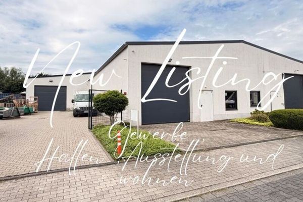 Ausnahmeobjekt in Genend! 
2 Hallen, Außenplatz, Ausstellungsfläche, wohnen im Energiewunder!