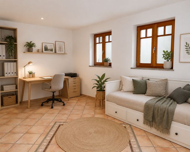 Wohnglück mit Garten Seenah – Zimmer- Virtuelles Staging