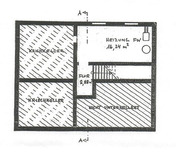 Grundriss Keller