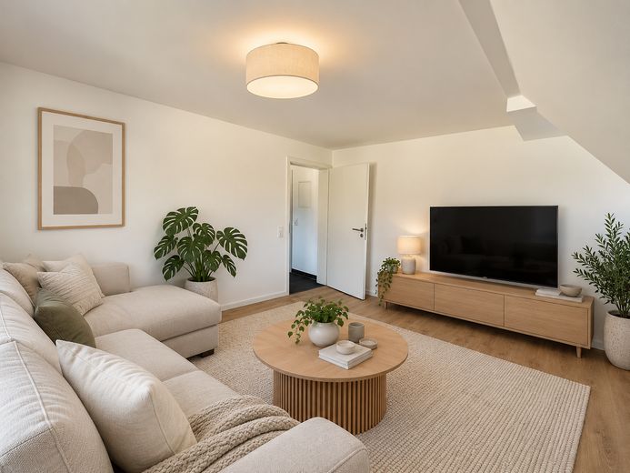 Braunfels’in sakin bir konumunda güzel 2 odalı daire – Wohnzimmer (visualisiert)