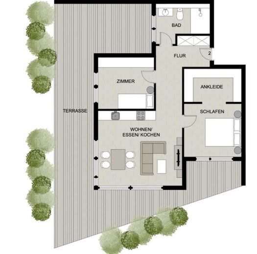 Wohnen im ökologischen Neubau Holzhaus *Energieeffizienzhaus 40+* – Foto 11